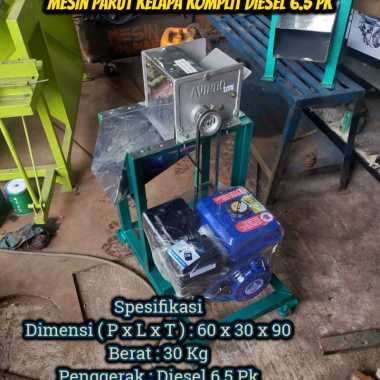 Mesin Parut Kelapa Komplit Diesel 6.5 Pk