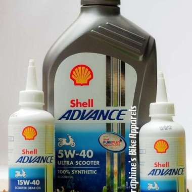 PAKET OLI SHELL ADVANCE ULTRA MATIC 1L + OLI GEAR SHELL|NMAX AEROX PCX