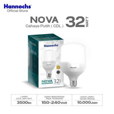 Hannochs Lampu Bohlam LED Nova 32W Cahaya Putih