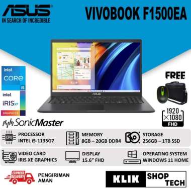 ASUS VIVOBOOK 15 F1500EA i5 1135G7 8GB 512GB SSD FHD WINDOWS 11 8GB/512GB