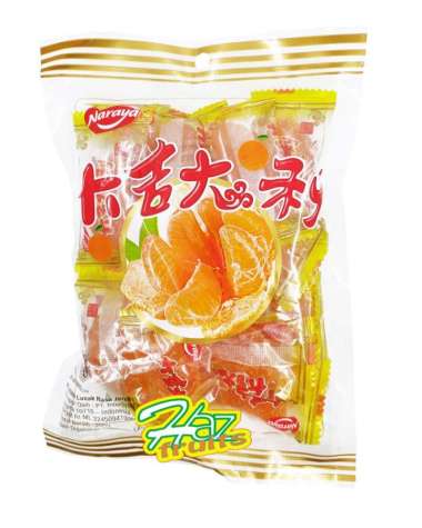 Naraya Orange Candy/Jelly Jeruk Naraya/Permen Manisan Mandarin 500g