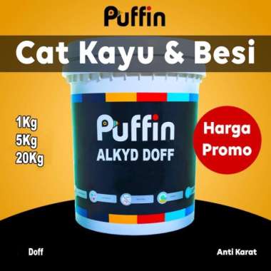 Cat Kayu Besi Puffin Alkyd Enamel Doff 5Kg Cat Minyak