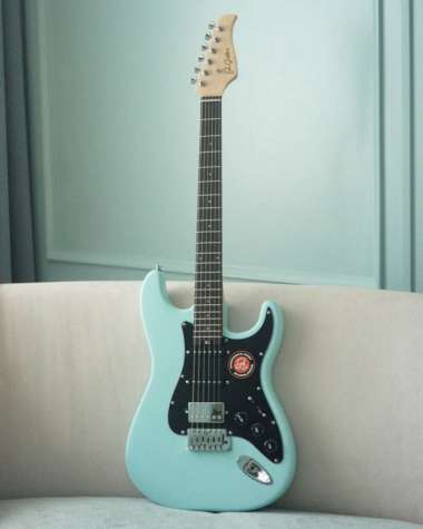 JS Guitars JS ST HSS Munsell Series Powder Blue Electric Guitar