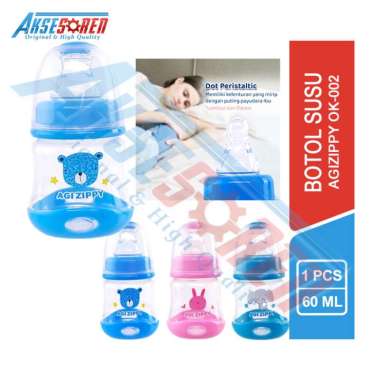 Aksesoren Botol Susu Bayi 60ml [Agizippy OK-002] / Tempat Susu Bayi Berkualitas / Botol Susu Asi Pla