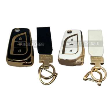 SARUNG CASING COVER KUNCI REMOTE INNOVA REBORN KUNCI PREMIUM Sarung Hitam