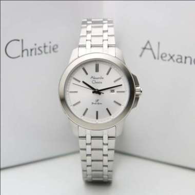 ALEXANDRE CHRISTIE AC 1017 AC1017 WANITA SILVER WHITE ORIGINAL