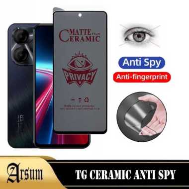 Anti Gores Layar ITEL P55 NFC Ceramic Spy Anti Privacy Terbaru Ponsel ITEL P55 NFC