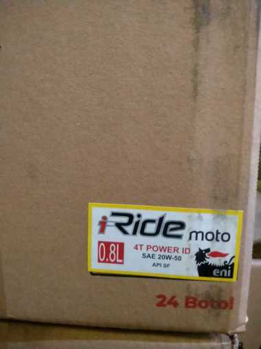 Oli Motor ENI i-Ride Moto 4T 20W-50 - 1 Dus (24x0,8L) oli Italia AGIP