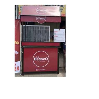 Booth Portable Aluminium Black 100x60 + Atap untuk jualan Makanan dan Minuman