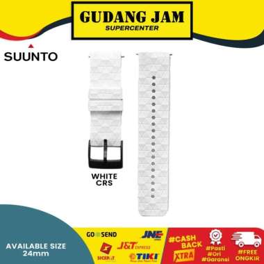 Strap Karet Rubber Jam Tangan Suunto 9 Spartan Baro Titanium Premium CRS-White