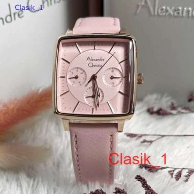 Original 100%!! Alexandre Christie Wanita AC 5003 AC5003 Kulit Rosegold Peach Garansi Resmi 1 Tahun