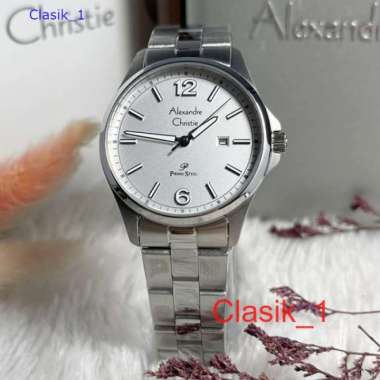 Original 100%!! Jam Alexandre Christie Wanita AC 1029 AC1029 Rantai Silver garansi Resmi 1 Tahun