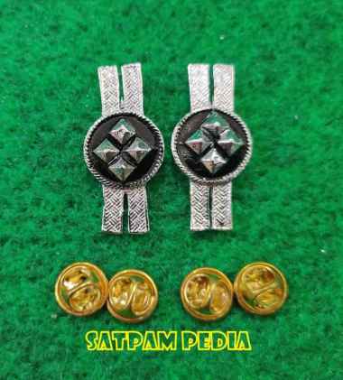 Monogram Kerah PNS Polri Gol 2D - Pin Kerah PNS Polri Gol 2D