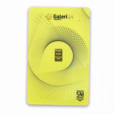 Logam Mulia Galeri 24 0.5gr (LM) 0.5 GRAM - Emas Galeri 24