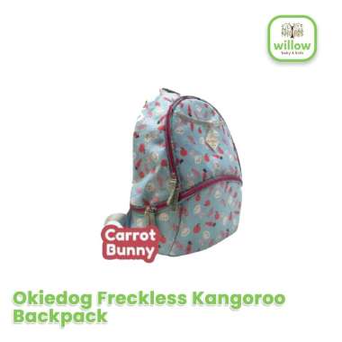 Diaper Bag - Okiedog Freckless Kangoroo Backpack Carrot Bunny