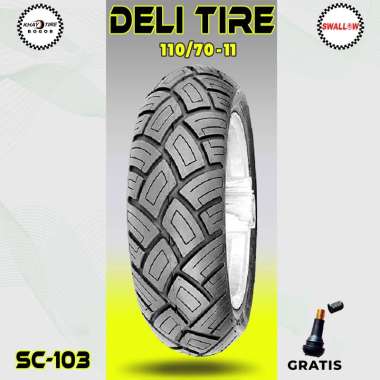 Ban Motor Vespa Matic SWALLOW DELI TIRE 110/70 Ring 11 Tubeless