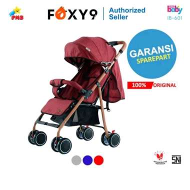 Kereta Dorong Bayi PMB Iora IB601 Baby Stroller IB-601 IB 601 Merah