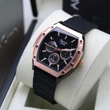 JAM WANITA ALEXANDRE CHRISTIE AC 6628 ROSEGOLD BLACK ORIGINAL