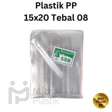 Plastik PP 15x20 Tebal 08 Kantong Plastik Bening Snack Keripik Tebal Transparan