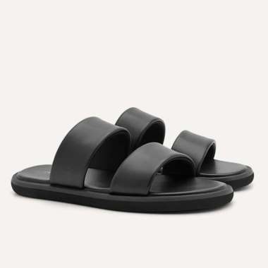 PM033 SANDAL PRIA PEDRO ORIGINAL SENDAL SLIDE CASUAL BRANDED ASLI ORI HITAM BLACK
