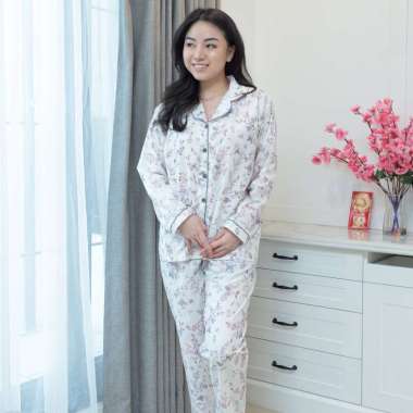 Ayko Baju Tidur Piyama Wanita Lolita Set Lengan Panjang