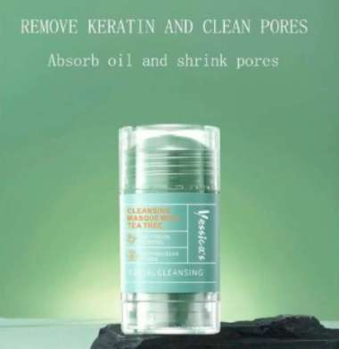 (Yessica’s Tea Tree & Strawberry Anti Pores & Acne Clay Stick Mask GREEN TEA