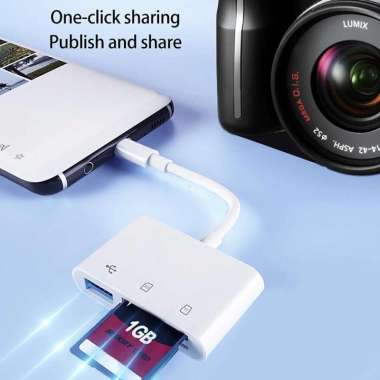 ATUX 3 in 1 Type C MicroSD Card Reader USB 2.0 AT32 Memori Type C Katreder Reader To Cardreader Xd T