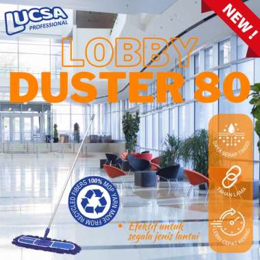 Lucsa Pro Sapu Lobby Duster 80cm – Lobby Duster Pel Lantai Lobi Kantor Mall