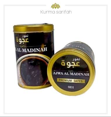 Kurma Ajwa Kaleng 250gr-Kurma Ajwa Almadinah Premium