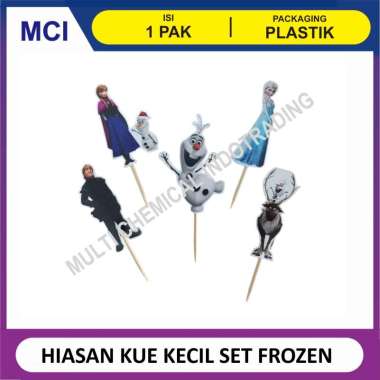 HIASAN KUE SET KECIL - FROZEN / CAKE TOPPER DEKORASI KUE