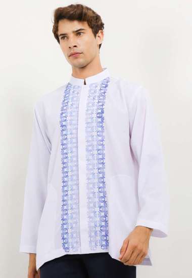 Arjuna Weda Koko Reguler Fit Bordir 3 97104014 - Biru L