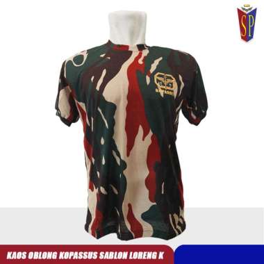 Kaos Kopassus Logo Loreng - Kaos Dalam Kopassus Logo Loreng