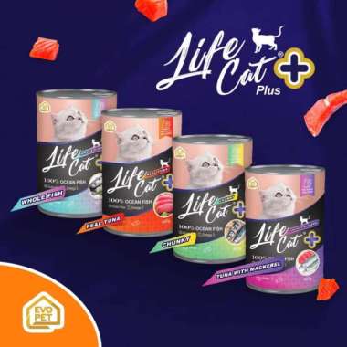 Life Cat Plus 400gr - Makanan Basah Kucing Chunky