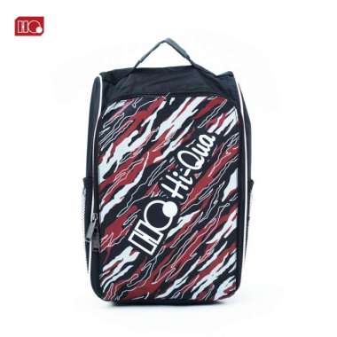 Hi-Qua Tas Selempang Olahraga Badminton - Tas Sepatu & Raket Hitam