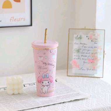 TUMBLER STAINLESS SANRIO KUROMI MY MELODY CINNAMOROLL BADTZ MARU POMPOMPURIN GELAS STAINLIS KURUMI P