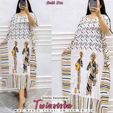 Daster Batik Kelelawar Jumbo Jamu Gendong Solo Twinsist-Kuning