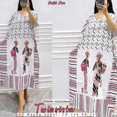 Daster Batik Kelelawar Jumbo Jamu Gendong Solo Twinsista-Merah