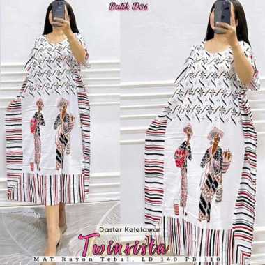 Daster Batik Kelelawar Jumbo Jamu Gendong Solo Twinsista-Pink