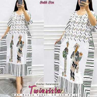 Daster Batik Kelelawar Jumbo Jamu Gendong Solo Twisista-Hijau