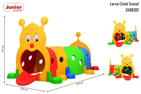 Junior ZK 08202 Larva Climb Tunnel Mainan Terowongan Anak