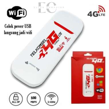 500Mbps 4G Portable Mobile WiFi USB / Modem Telkomsel 4G LTE (Unlock) - Up To 500mbps / Modem USB Te