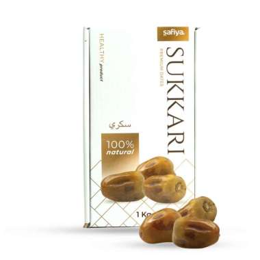 Kurma Sukari 1 Kg King Dates Sukkari Authentic Safiya Food