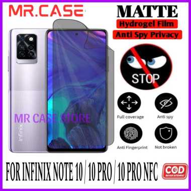 ANTIGORES HYDROGEL ANTI SPY PRIVACY MATTE INFINIX NOTE 10 / 10 PRO / 10 PRO NFC SCREEN PROTECTOR TPU