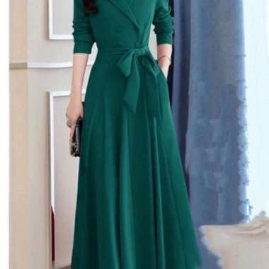 Rania Dress Gamis Wanita PREMIUM BERKUALITAS Hijau Botol