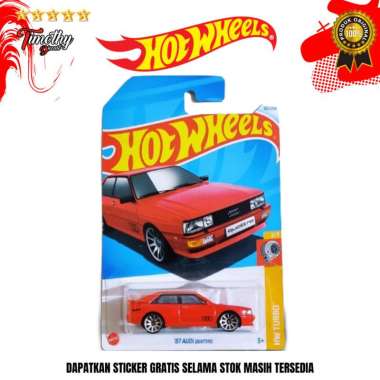 Hot Wheels 87 Audi Quattro Merah Polos