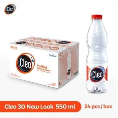 Cleo Ecoshape Air Mineral 550ml x 24 Botol KHUSUS SAMEDAY INSTANT