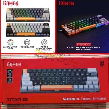 Gamen Titan III Mechanical Gaming Keyboard RGB for Gamer