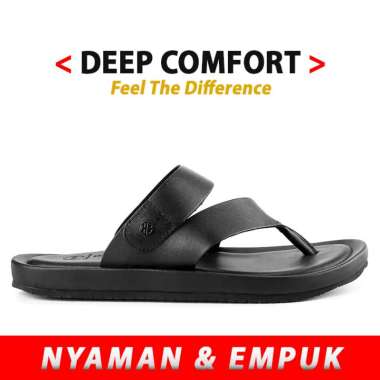 HM21 SANDAL PRIA HUSH PUPPIES ORIGINAL SENDAL JEPIT KULIT ASLI ORI HITAM BLACK