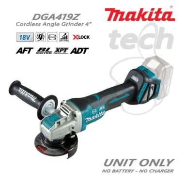 Mesin Gerinda Baterai Cordless Angle Grinder Makita DGA419Z Unit Only