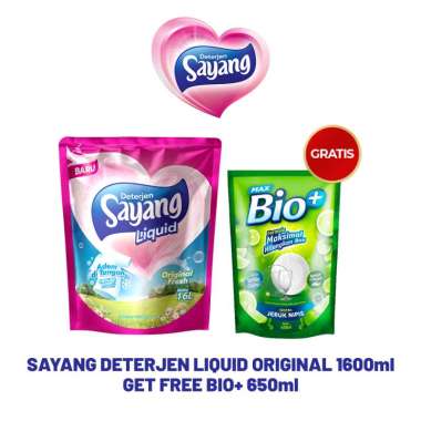 Promo Harga Sayang Liquid Detergent Original Fresh 1600 ml - Blibli